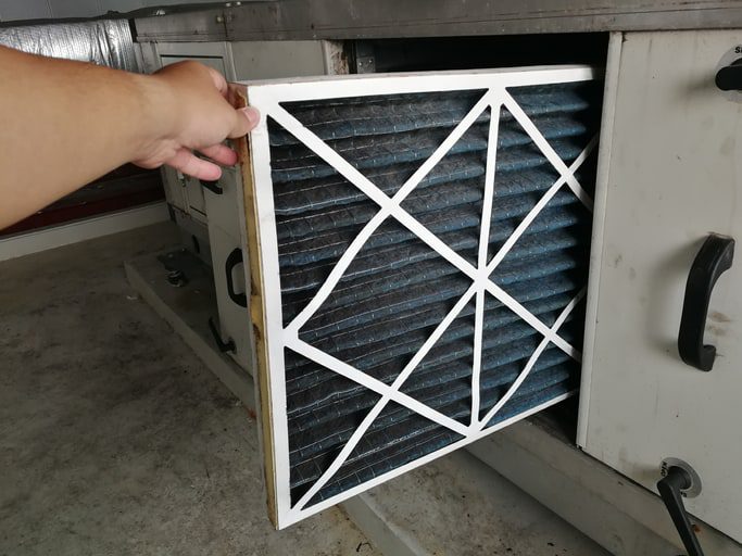 Heating and air conditioning filter does not fit filter box.